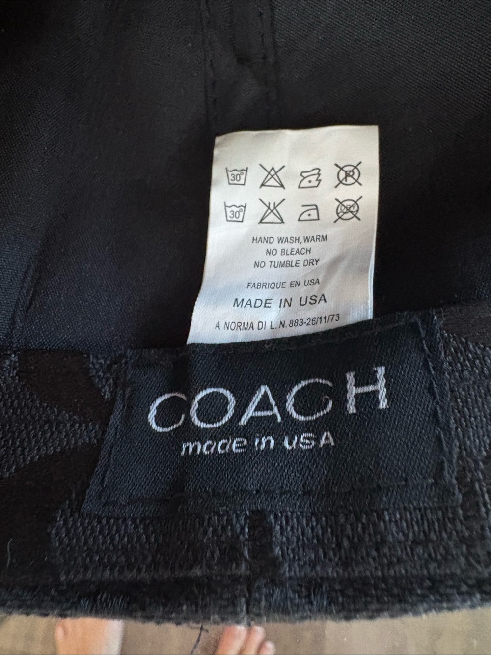 🖤🖤COACH BLACK SIGNATURE JACQUARD BASEBALL CAP! UNISEX!🖤🖤 - Picture 5 of 5